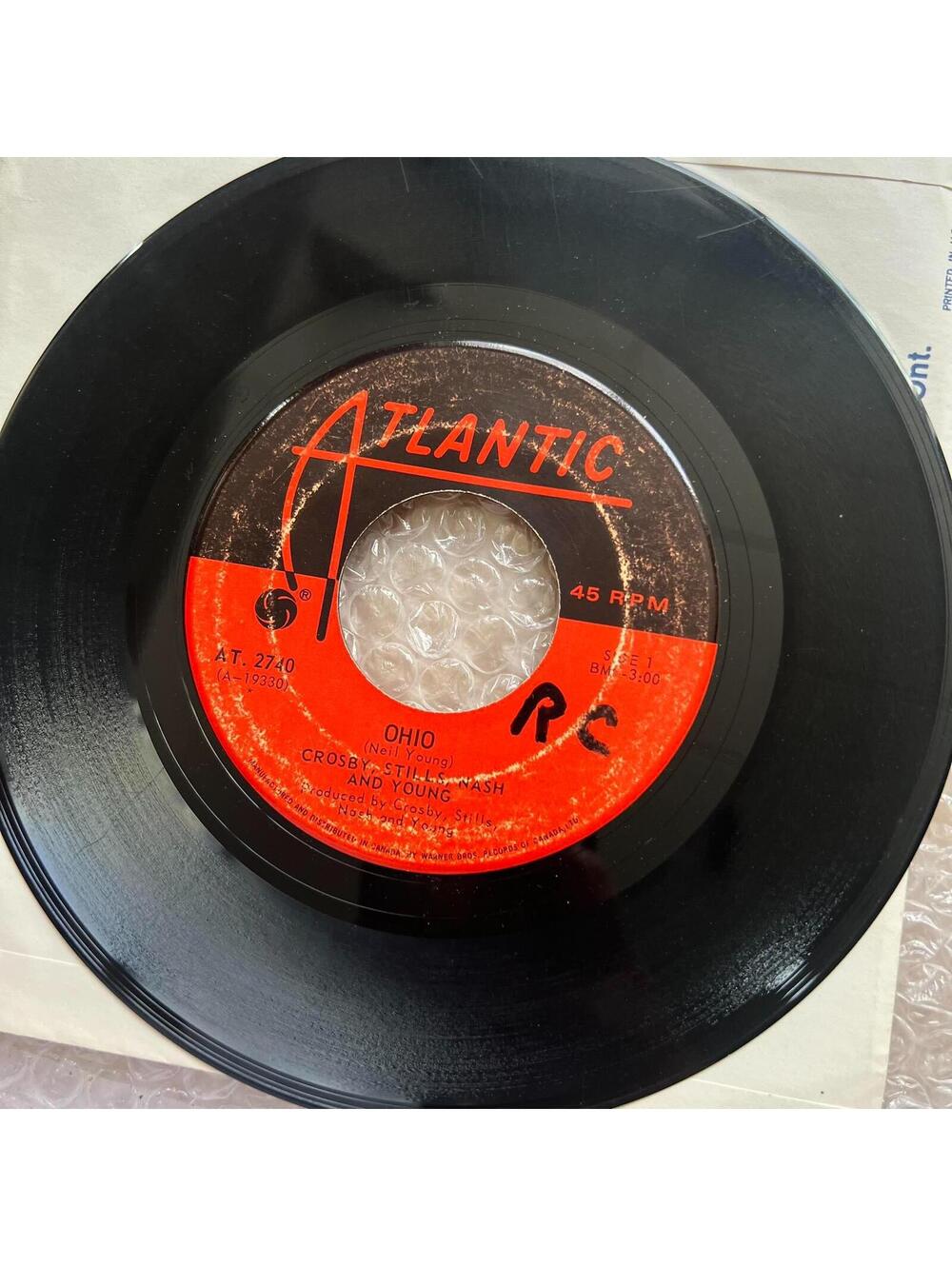 Crosby, Stills, Nash And Young – Ohio/Find The Cost Of Freedom 45rpm 7 Vinyl R83